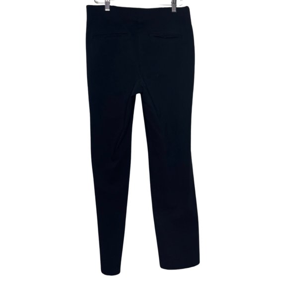 WHITE HOUSE BLACK MARKET | Black Stretchy Flat Front Slim Crop Pants | Size 8S - Picture 4 of 9